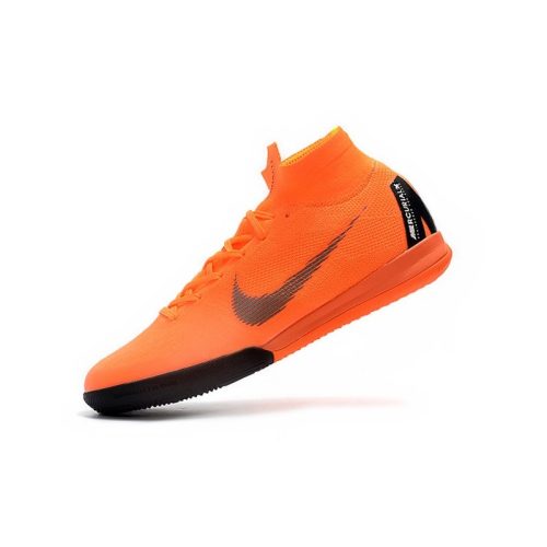 Nike Mercurial SuperflyX VI Elite IC para Mujeres - Naranja Negro_4.jpg